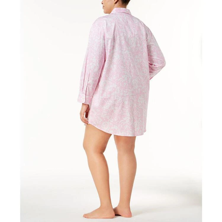 商品Ralph Lauren|Plus Size Floral-Print Cotton Sleepshirt,价格¥147,第2张图片详细描述
