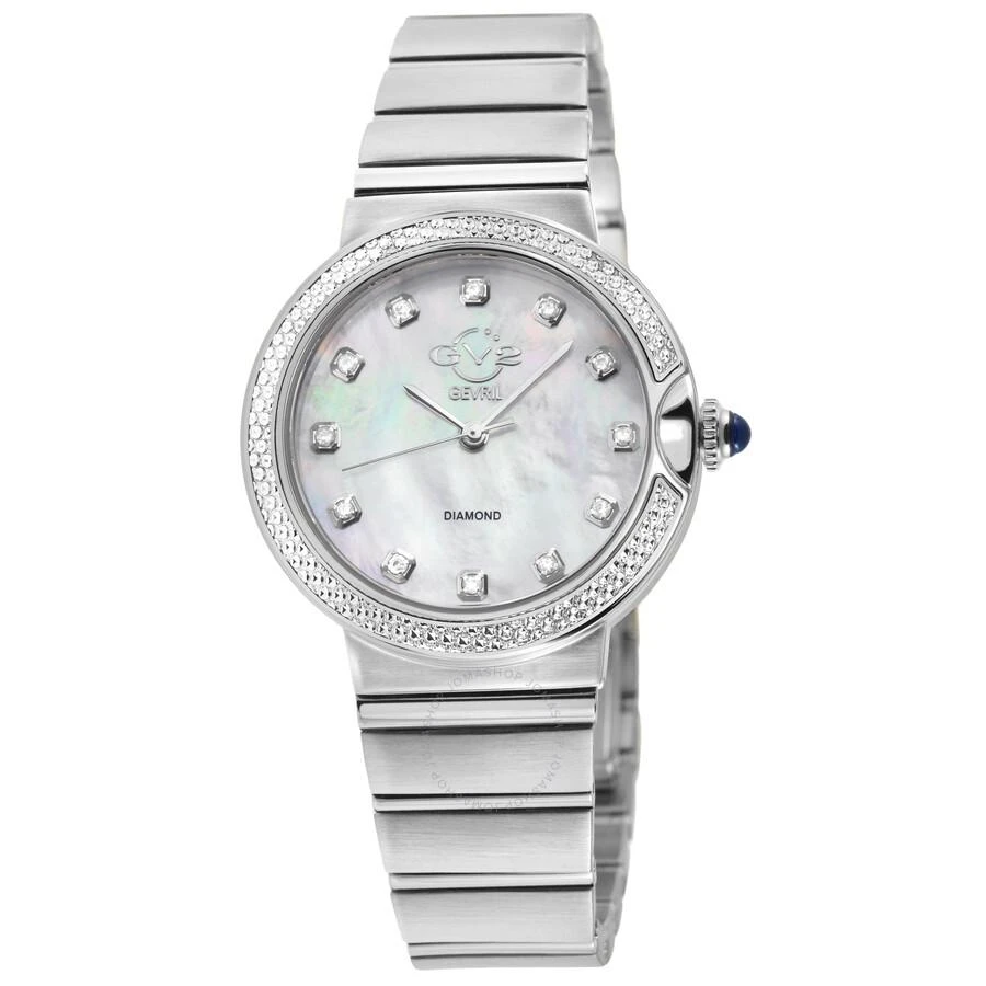 商品Gevril|Sorrento Diamond Mother of Pearl Dial Ladies Watch 12445B,价格¥2516,第1张图片