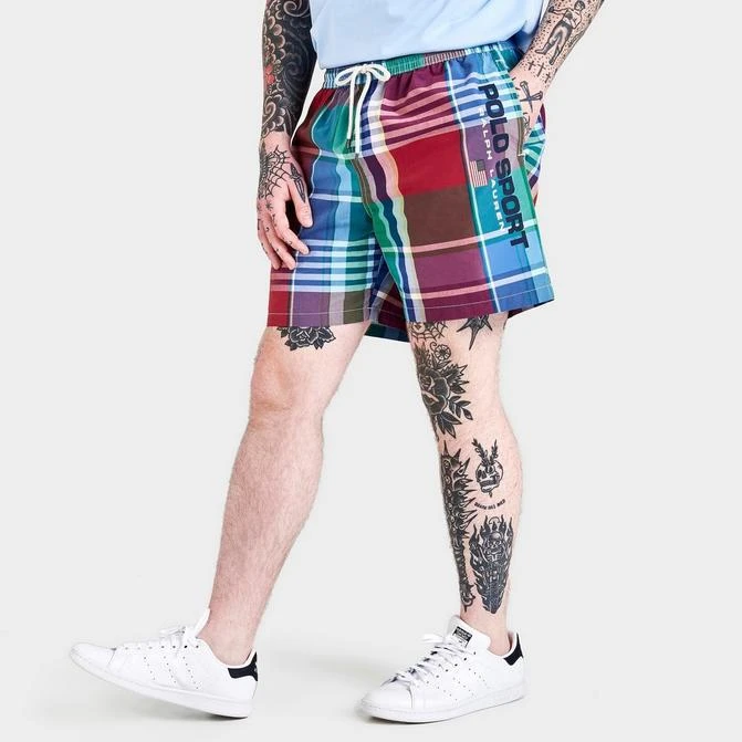 商品Ralph Lauren|Men's Polo Sport Traveler Printed Swim Shorts,价格¥480,第1张图片