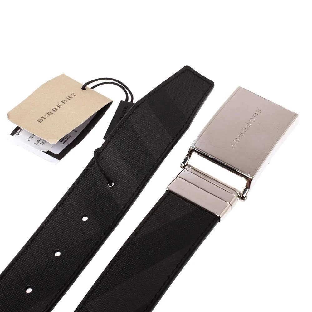 商品[二手商品] Burberry|Burberry Black/Brown Nova Check Coated Canvas Charles 35 Belt 80CM,价格¥843,第4张图片详细描述