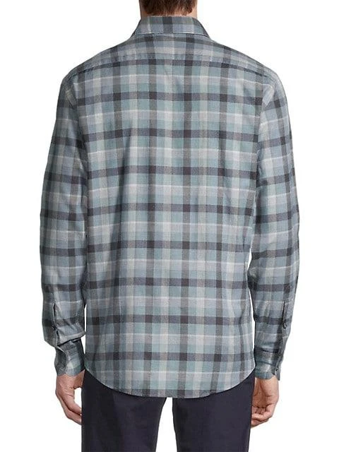 商品Zegna|Light Flannel Shirt,价格¥813,第5张图片详细描述