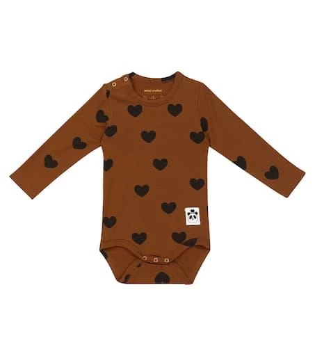 商品Mini Rodini|婴幼儿 — Hearts莱赛尔混纺连体紧身衣,价格¥325,第1张图片