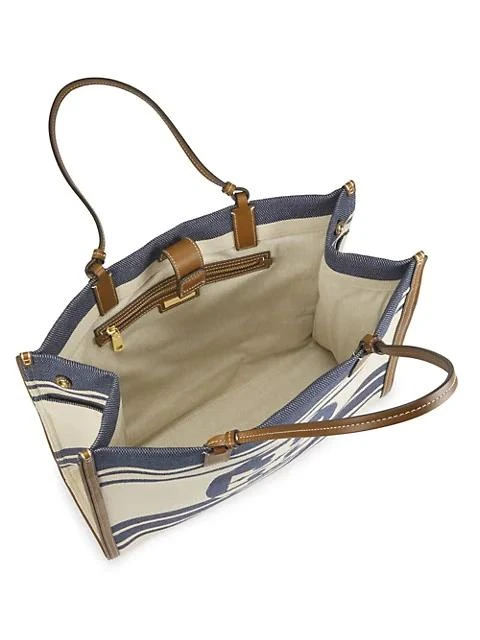 商品Tory Burch|Ella Jacquard Stripe Tote,价格¥1317,第3张图片详细描述