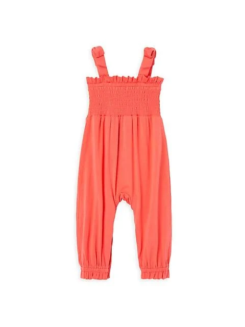 商品Habitual|Baby Girl's Smocked Wide Leg Jumpsuit,价格¥100,第1张图片