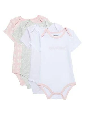 商品Calvin Klein|Baby Girl’s 4-Piece Butterfly Bodysuit Set,价格¥108,第1张图片