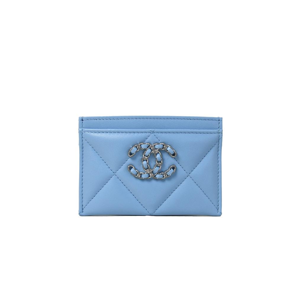 商品Chanel|Chanel Boy 19 Card Holder Sky Blue,价格¥5583,第1张图片