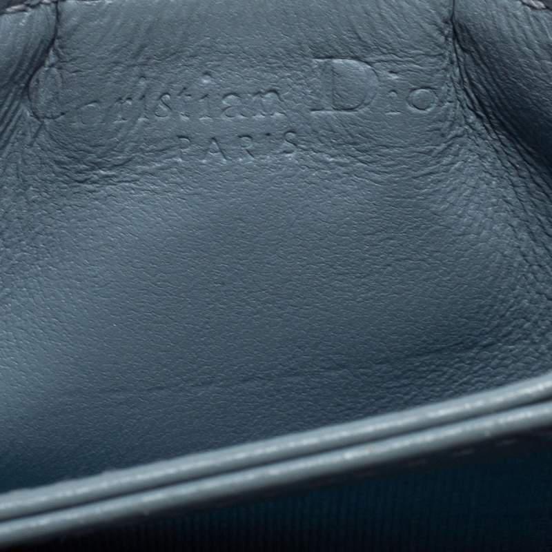 Dior Cloud Blue Cannage Leather 5 Gusset Card Holder商品第9张图片规格展示