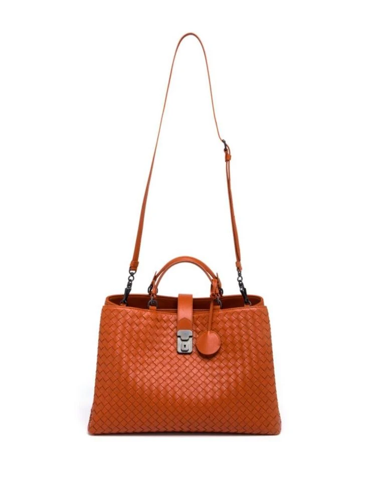 商品Bottega Veneta|Roma Large Intrecciato Leather Tote,价格¥26976,第3张图片详细描述