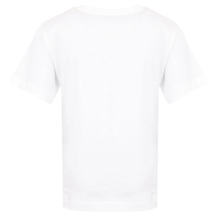 商品Moschino|White Gold painted logo Maxi T Shirt,价格¥296,第3张图片详细描述