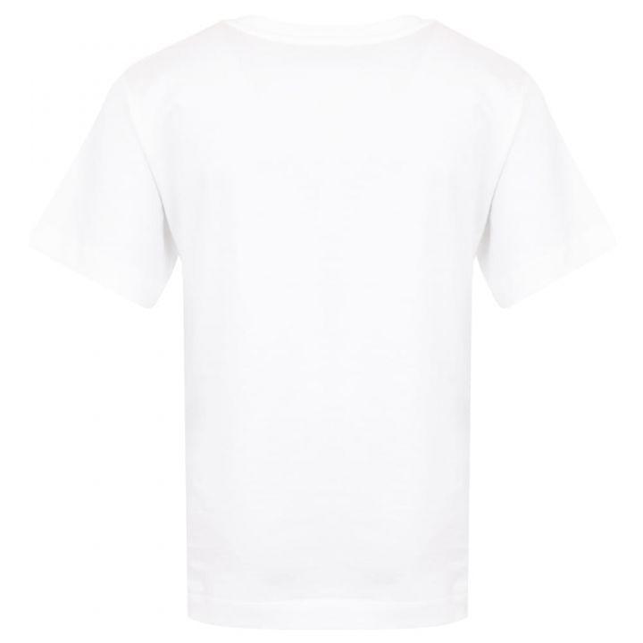 商品Moschino|White Gold painted logo Maxi T Shirt,价格¥283,第5张图片详细描述