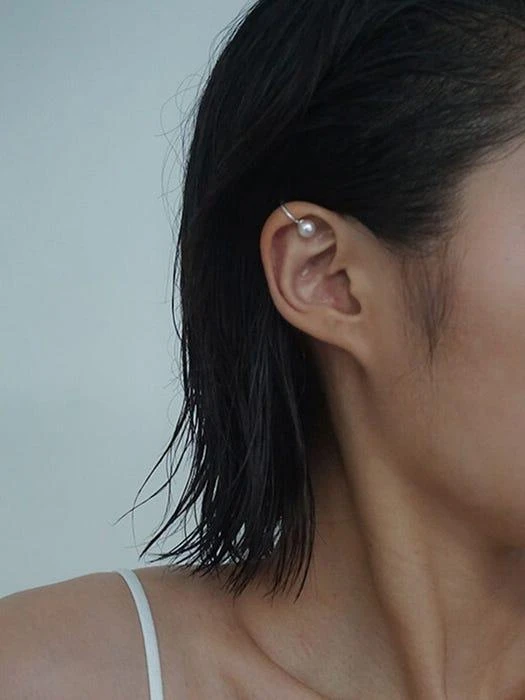 商品gneul|Plain Pearl Earcuff,价格¥491,第3张图片详细描述