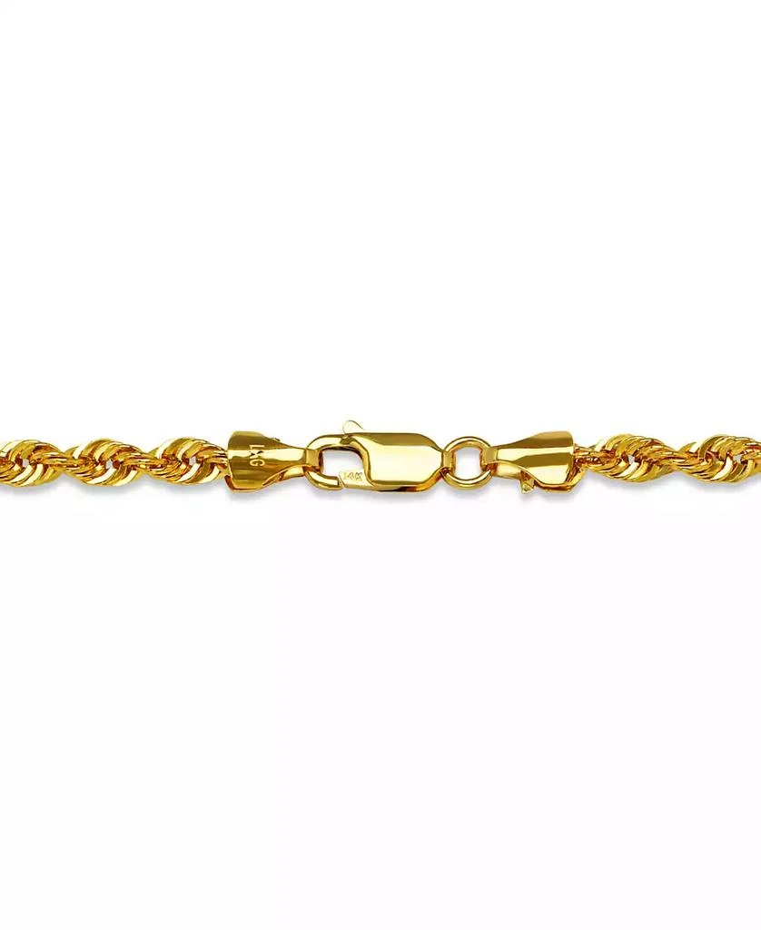 商品Macy's|Sparkle Rope Link 20" Chain Necklace (3.6mm) in 14k Gold,价格¥7388,第5张图片详细描述