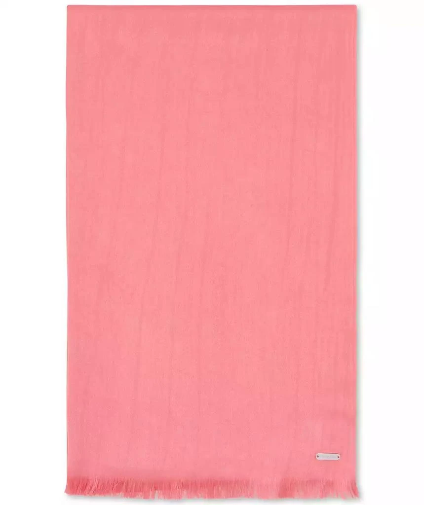 商品Calvin Klein|Women's Solid Satin-Feel Pashmina Scarf,价格¥136,第3张图片详细描述