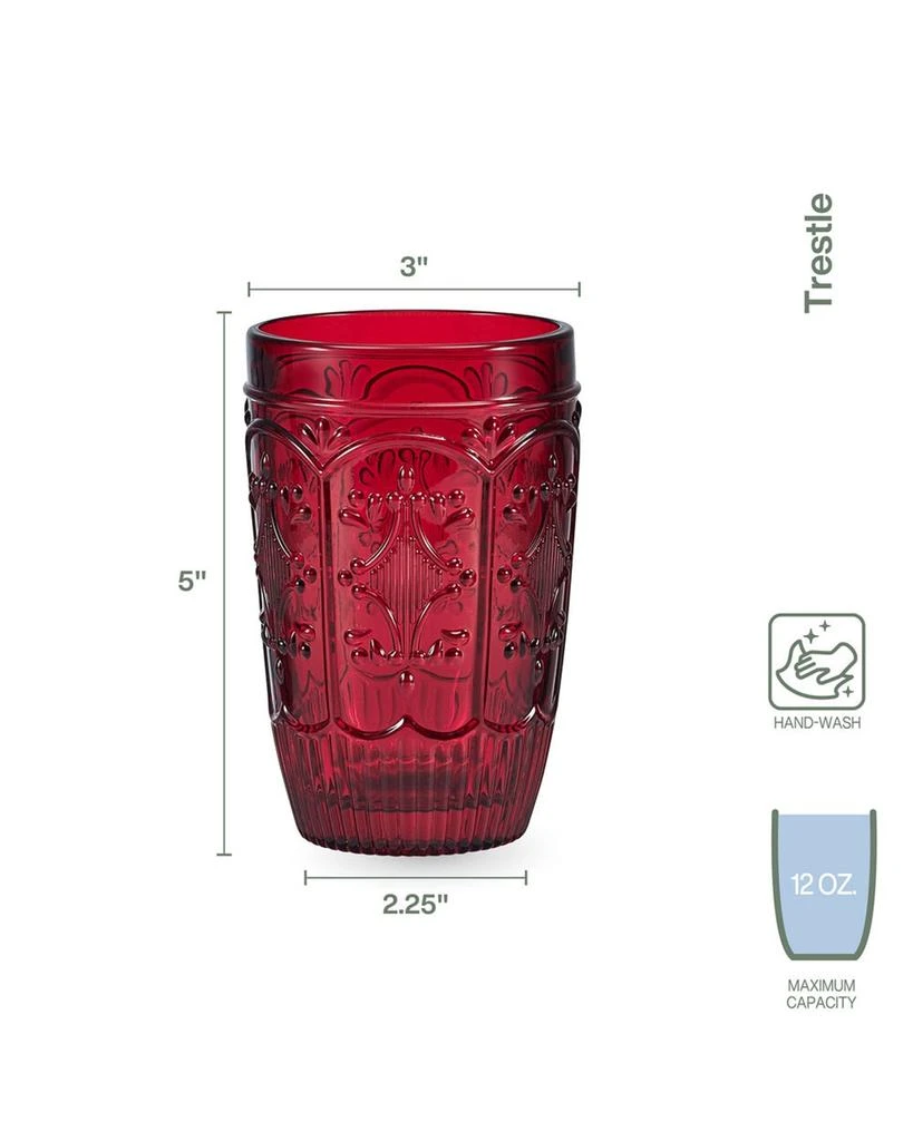 商品Fitz and Floyd|Trestle Highball Glasses - Set of 4,价格¥449,第3张图片详细描述