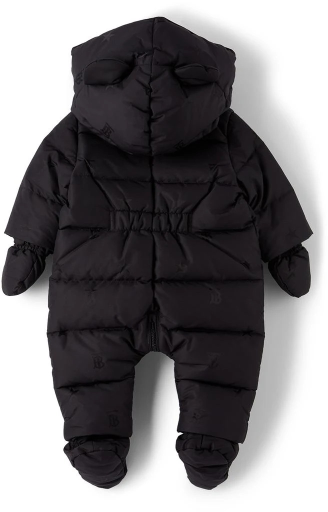 商品Burberry|Baby Black Down Star Monogram Puffer Snowsuit,价格¥2526,第2张图片详细描述