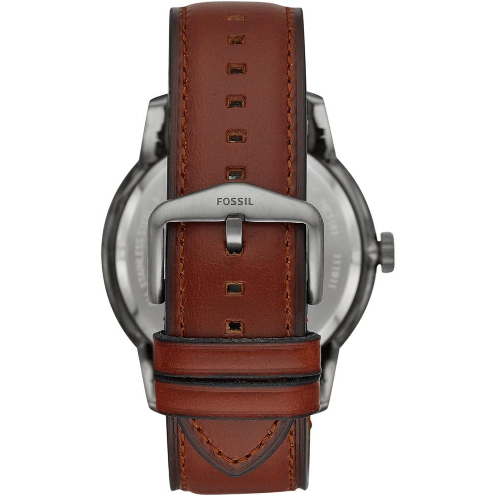 Men's Automatic Townsman Amber Leather Strap Watch 48mm商品第3张图片规格展示