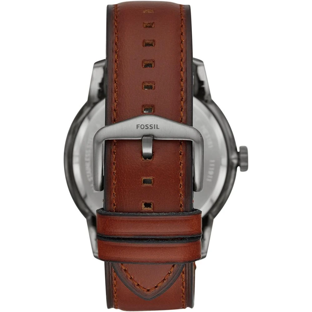 商品Fossil|Men's Automatic Townsman Amber Leather Strap Watch 48mm,价格¥1865,第3张图片详细描述