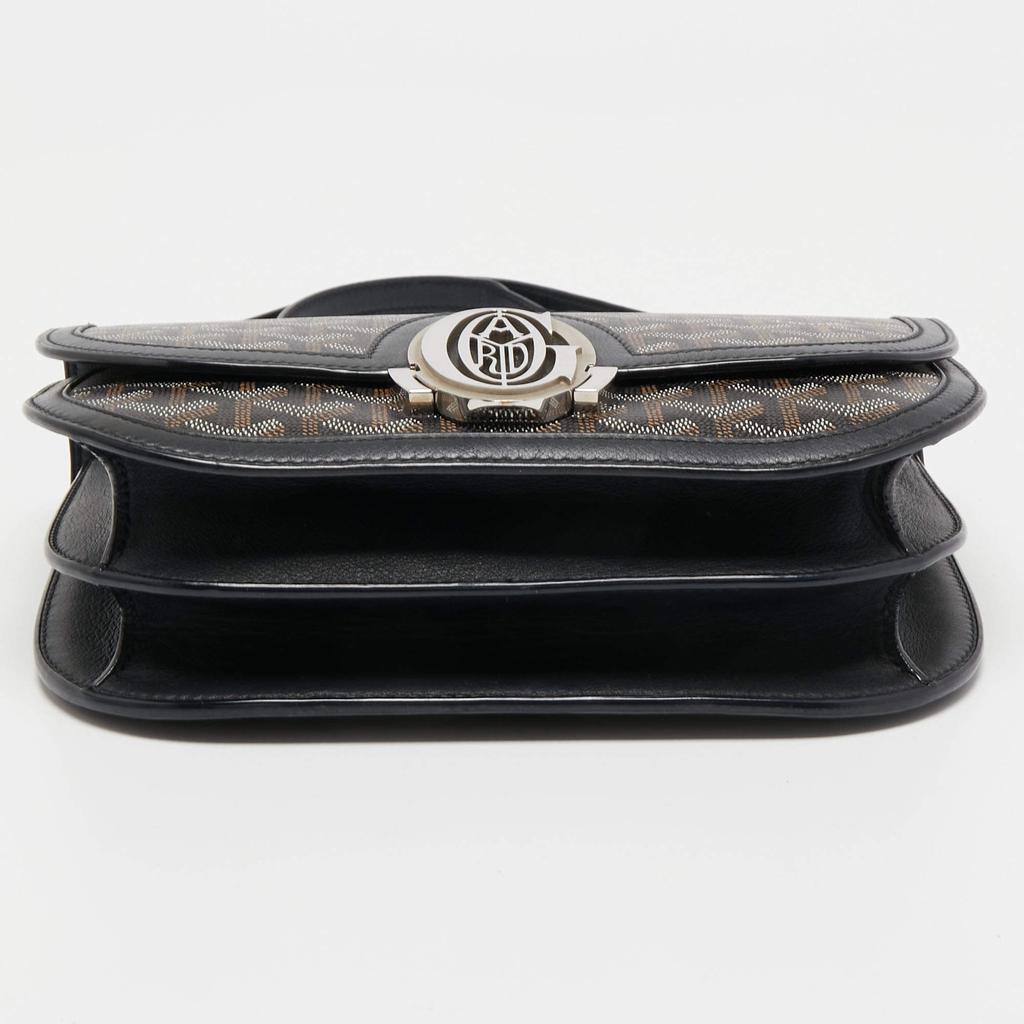 Goyard Black Goyardine Coated Canvas and Leather 223 PM Shoulder Bag商品第7张图片规格展示