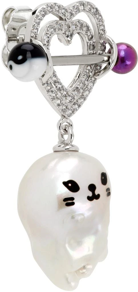 商品JIWINAIA|Silver Kitten Baroque Pearl Single Earring,价格¥944,第2张图片详细描述