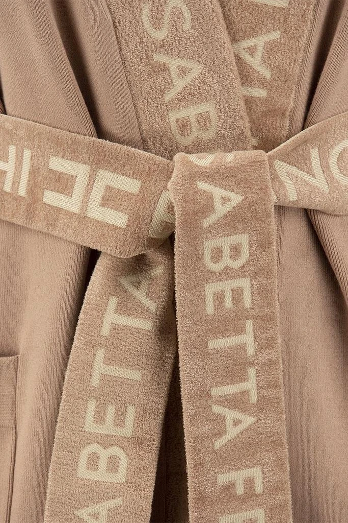 商品ELISABETTA FRANCHI|ELISABETTA FRANCHI Kimono cardigan with logo band,价格¥2300,第4张图片详细描述