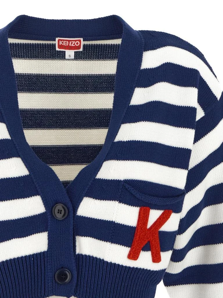 商品Kenzo|Cropped Striped Cardigan,价格¥1502,第3张图片详细描述