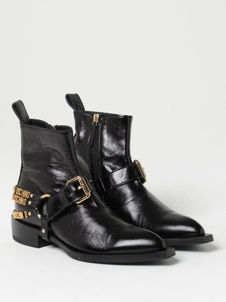 商品Moschino|Moschino Couture ankle boots in cracklè leather,价格¥5343,第2张图片详细描述