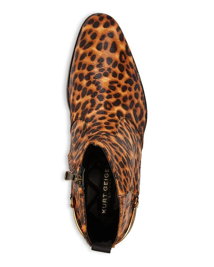 商品Kurt Geiger|Men's Gin Eagle Head Leopard Side Zip Ankle Boots,价格¥1279,第2张图片详细描述