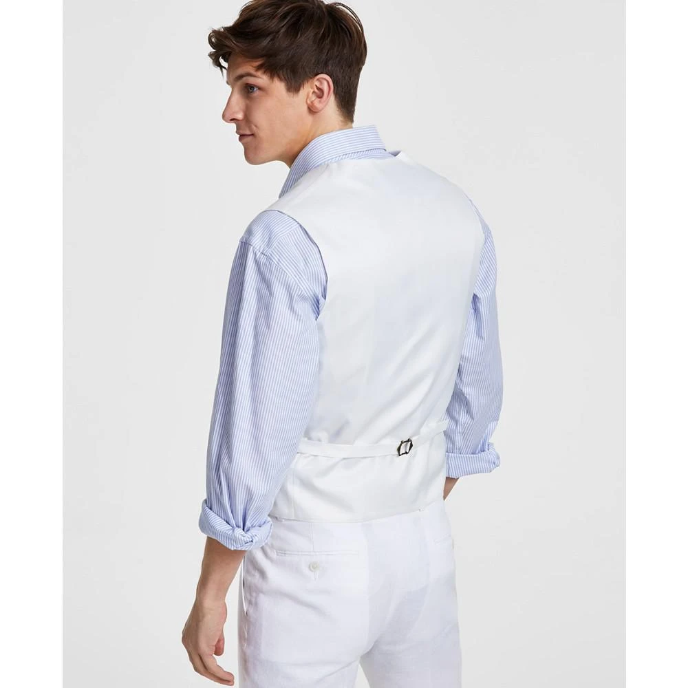 商品Tommy Hilfiger|Men's Modern-Fit TH Flex Stretch Linen Suit Vest,价格¥151,第2张图片详细描述