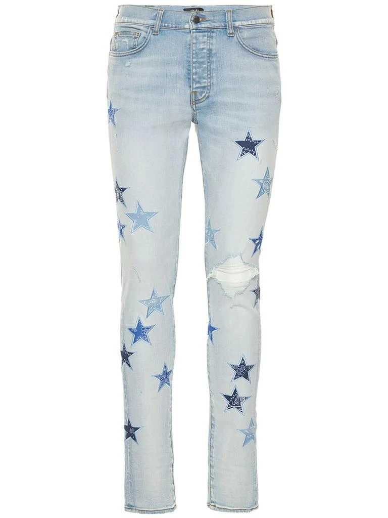 商品AMIRI|Bandana Star Stretch Denim Jeans,价格¥5704,第1张图片