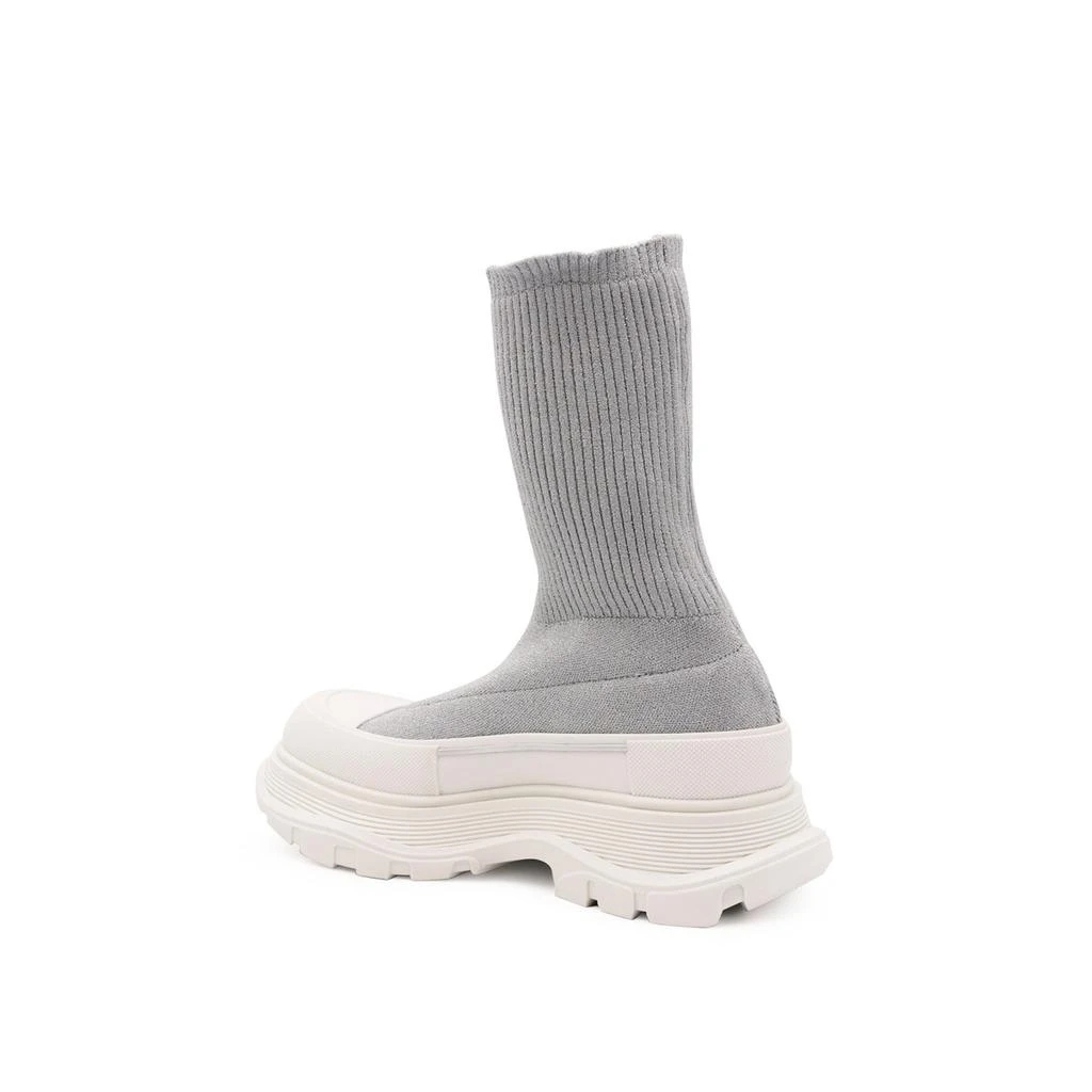 商品Alexander McQueen|Alexander Mcqueen Sock-Style Logo-Print Boots,价格¥2566,第3张图片详细描述