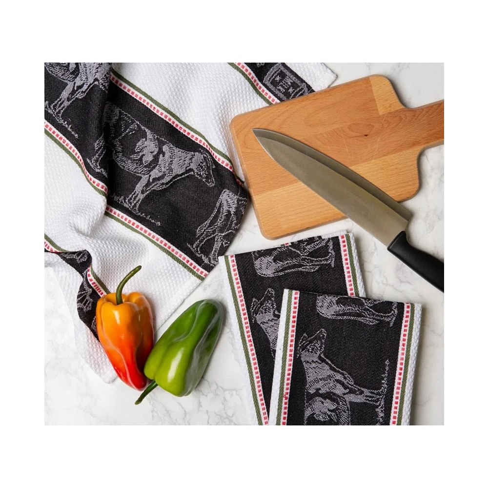 商品Design Imports|Cow Jacquard Dishtowel Set of 3,价格¥149,第2张图片详细描述