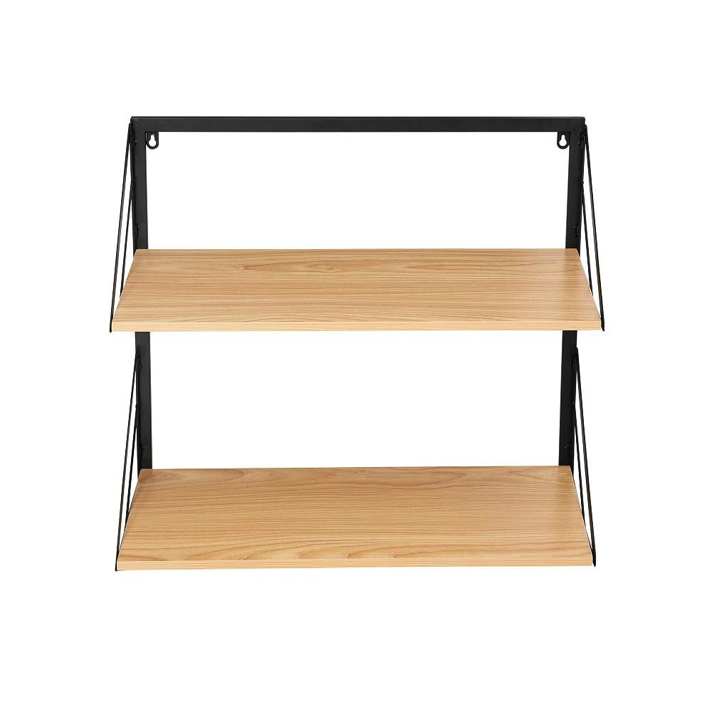 商品Honey Can Do|Modern 2 Tier Wall Mounted Shelf with Easy to Hang Design,价格¥625,第4张图片详细描述