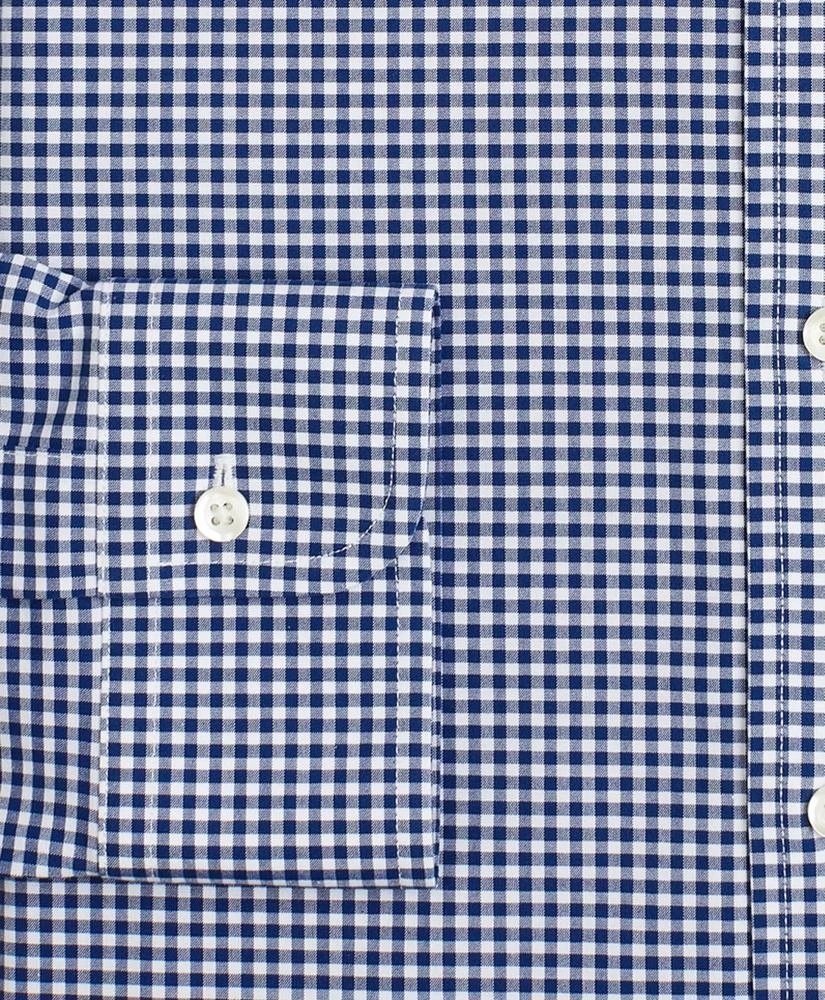 商品Brooks Brothers|Stretch Regent Regular-Fit  Dress Shirt, Non-Iron Poplin Button-Down Collar Gingham,价格¥408,第3张图片详细描述