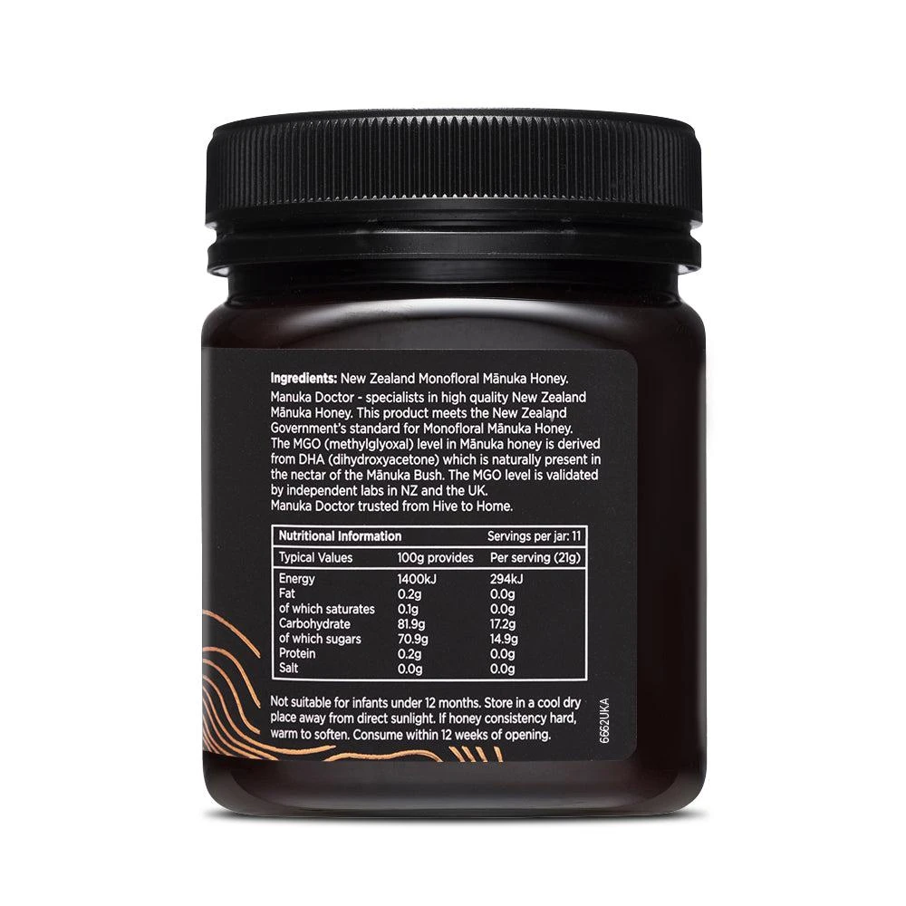 商品Manuka Doctor|940 MGO麦卢卡蜂蜜 250g 单花,价格¥813,第3张图片详细描述