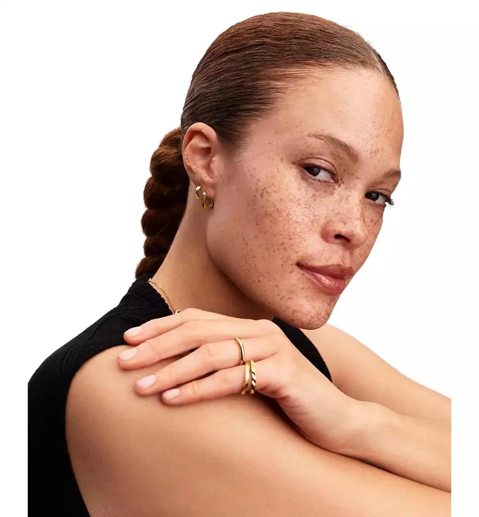 商品PANDORA|Twisted 14K Gold Plated Band Ring,价格¥553,第3张图片详细描述