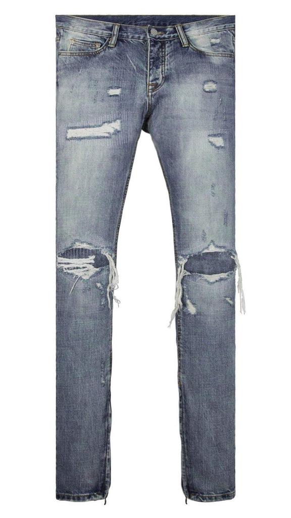 M1 Repaired Denim - Blue牛仔裤商品第1张图片规格展示