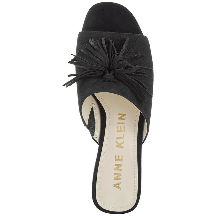 商品Anne Klein|Salome Block-Heel Tassel Mule Sandals,价格¥224,第5张图片详细描述