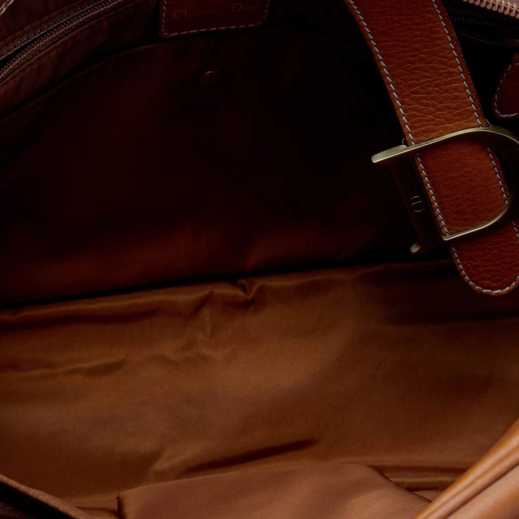 Dior Brown Leather Double Saddle Bowler Bag 商品