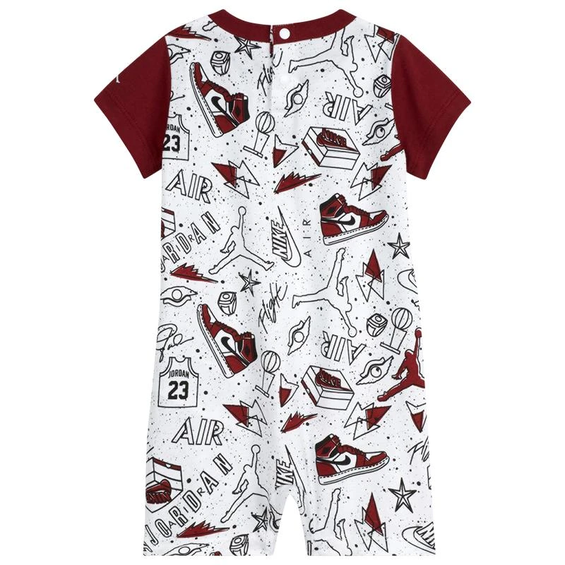 商品Jordan|Jordan Fun Flight AOP Romper - Boys' Infant,价格¥151,第2张图片详细描述