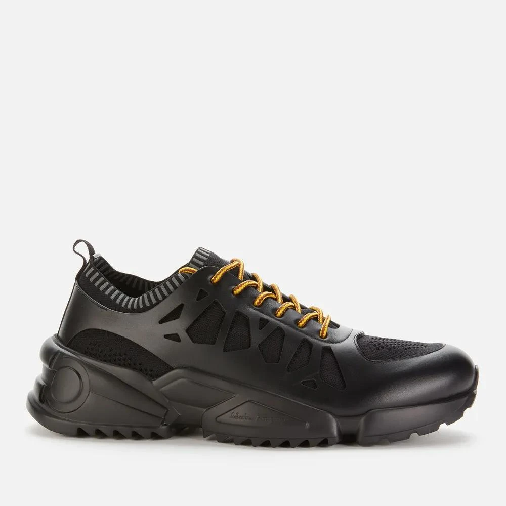 商品Salvatore Ferragamo|Salvatore Ferragamo Men's Raintop Leather Trainers,价格¥1786,第1张图片