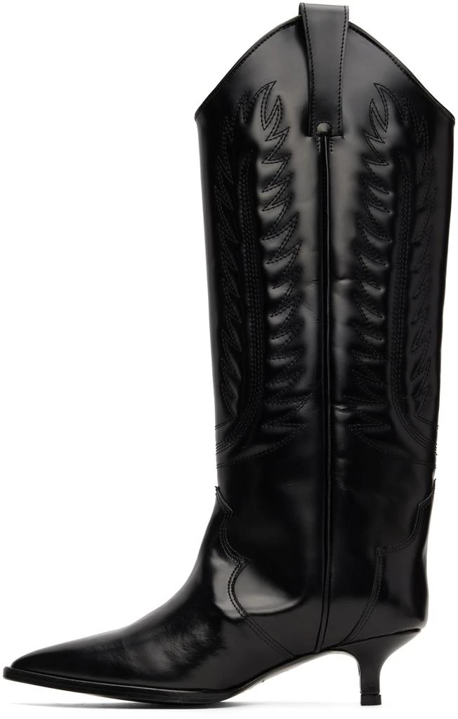 商品Toga Pulla|Black Western Tall Boots,价格¥1791,第3张图片详细描述