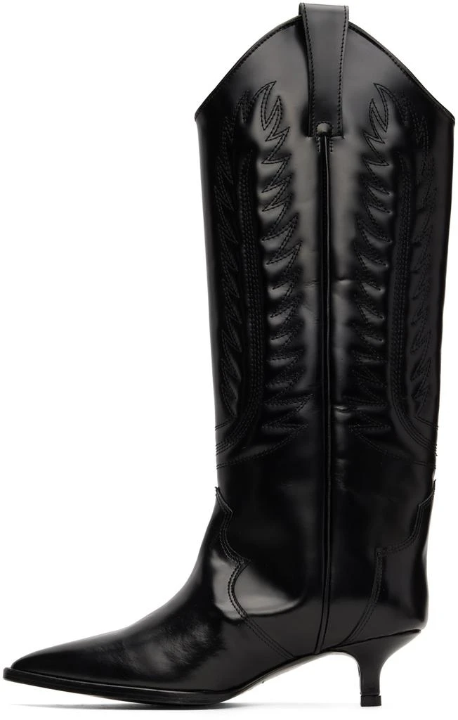 商品Toga Pulla|Black Western Tall Boots,价格¥1647,第3张图片详细描述