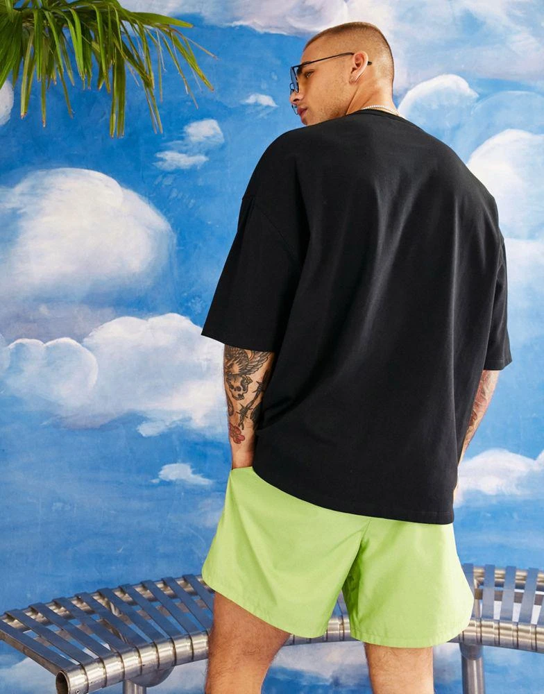 商品ASOS|ASOS Actual oversized t-shirt with actual sticker print in black,价格¥145,第2张图片详细描述