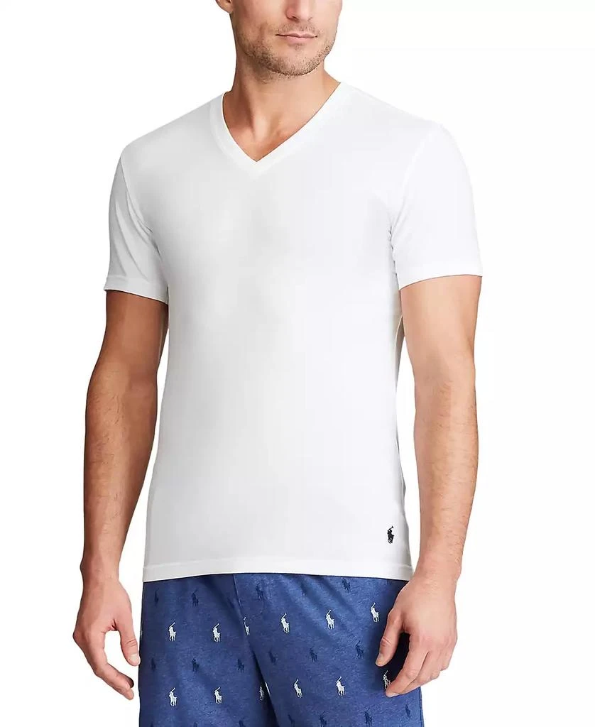 Men's 3-Pack Slim-Fit Stretch V-Neck Undershirts 商品