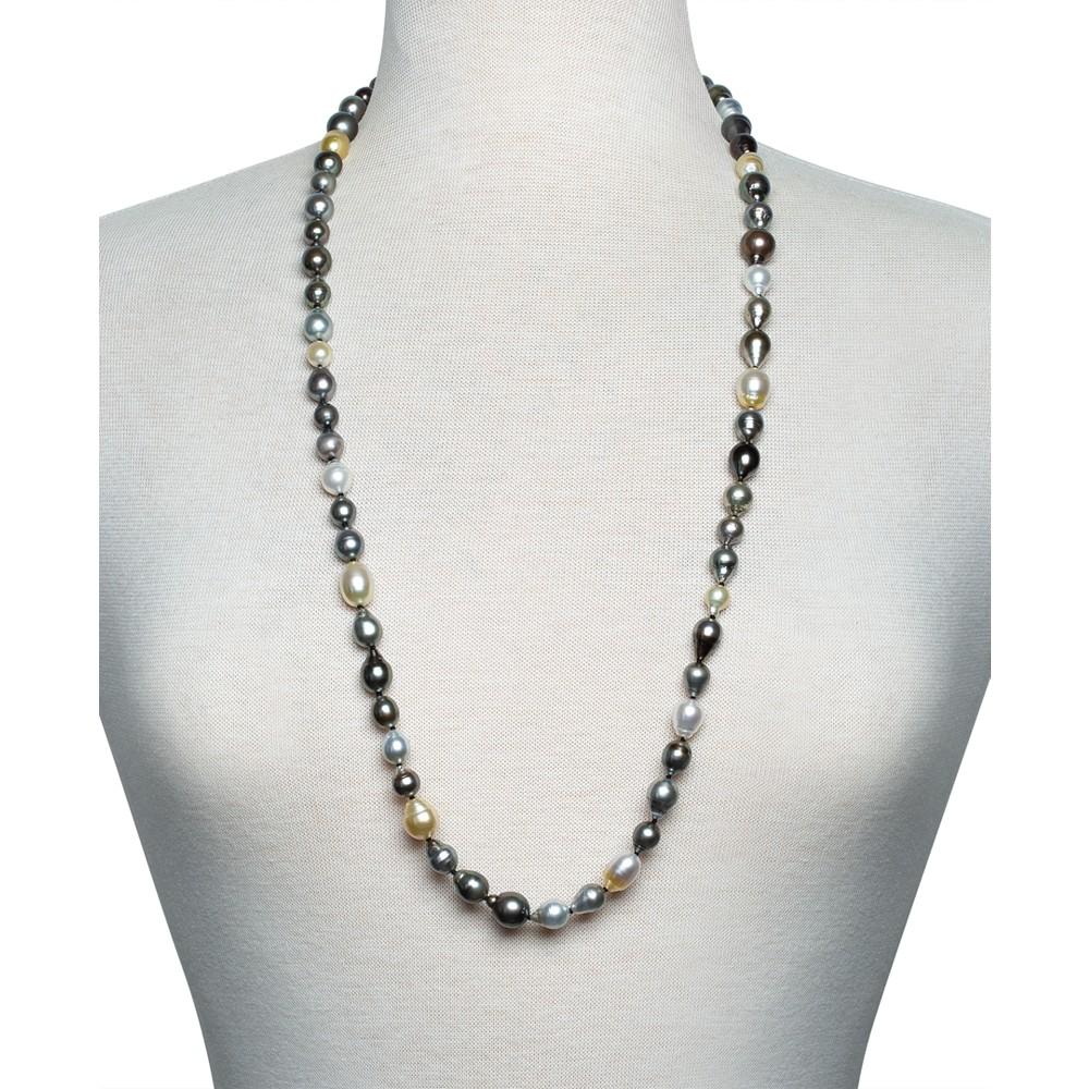 Multicolor Cultured Pearl 34" Strand Necklace商品第2张图片规格展示