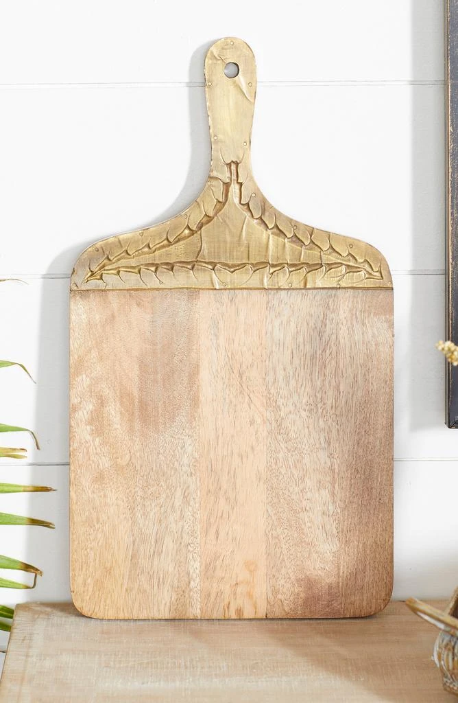 商品SONOMA SAGE HOME|Brown Wood Glam Cutting Board,价格¥313,第4张图片详细描述