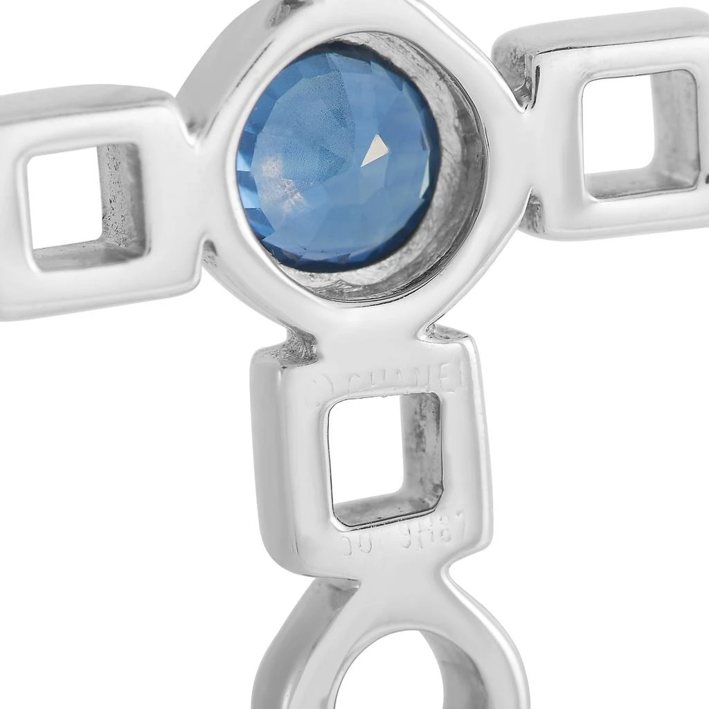 商品[二手商品] Chanel|Chanel 18K White Gold Sapphire Cross Pendant,价格¥14460,第3张图片详细描述