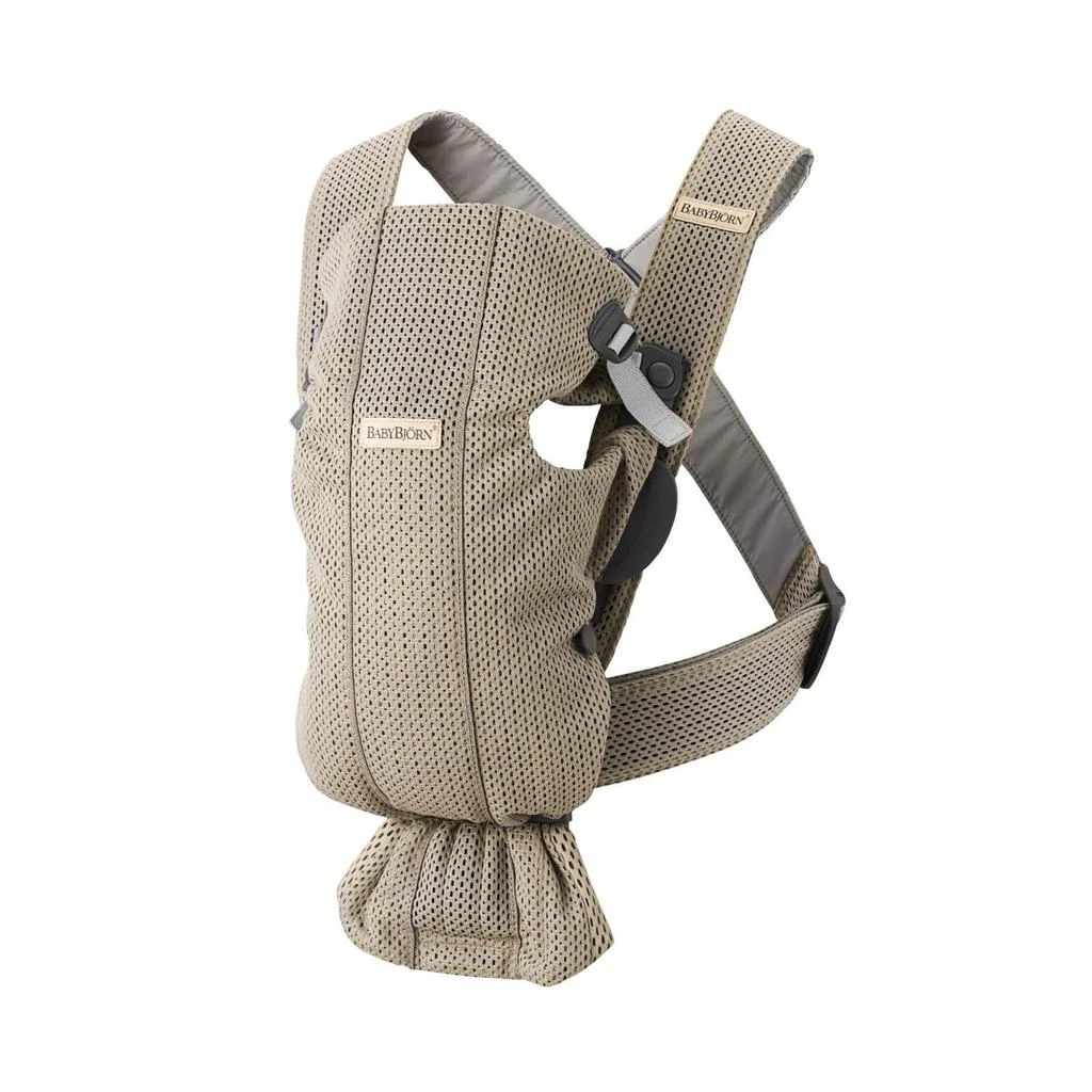 商品BabyBjörn|BABYBJÖRN Mini 3D Mesh Baby Carrier - Gray Beige,价格¥969,第1张图片