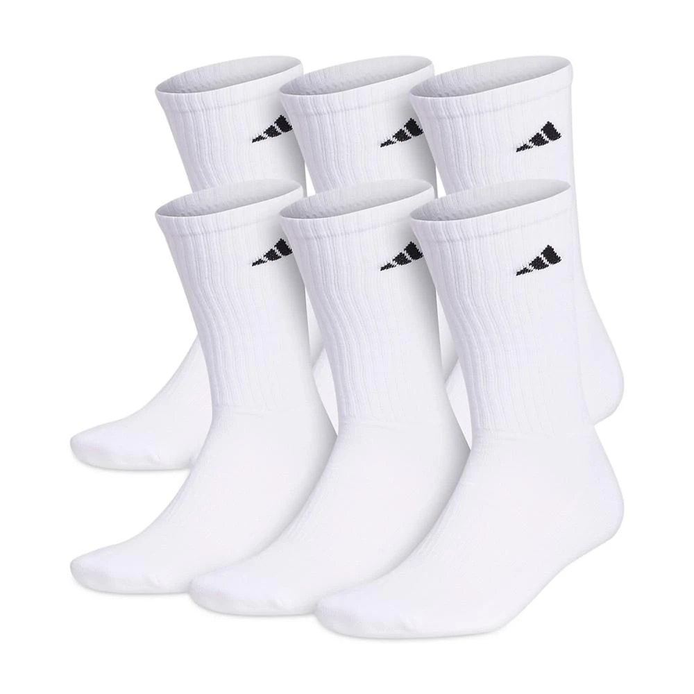 adidas Men's Cushioned Athletic 6-Pack Crew Socks 1