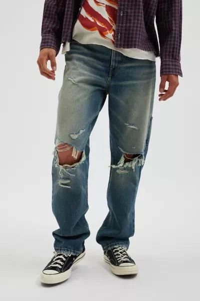 商品BDG|BDG Destructed Straight Fit Utility Jean,价格¥304,第1张图片